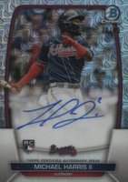 2023 Bowman Mega Box Chrome Rookies Autographs #MH Michael Harris II Baseball Card