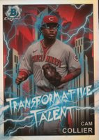 2023 Bowman Draft Transformative Talent #TT9 Cam Collier Refractor Baseball Card