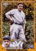 2023 Topps Gilded Collection #3 Babe Ruth Mini Diamond Gold Etch Baseball Card