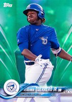 2018 Topps Pro Debut #20 Vladimir Guerrero Jr. Bat Not Visible-Green Baseball Card