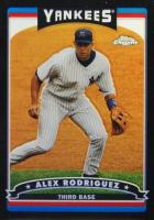 2006 Topps Chrome #1 Alex Rodriguez Black Refractor Baseball Card