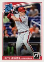 2018 Panini Donruss Optic #38 Rhys Hoskins Baseball Card