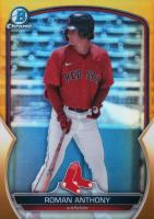 2023 Bowman Chrome Prospects #BCP220 Roman Anthony Gold Baseball Card