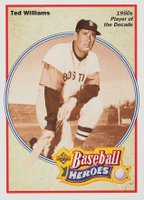 1992 Upper Deck Heroes Ted Williams #33 Ted Williams 50's Player of the Decade Baseball Card