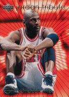 1996 Upper Deck Jordan Tribute #MJ37 Michael Jordan MJ Impressions Basketball Card