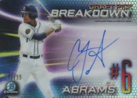 2019 Bowman Draft Chrome Draft Pick Breakdown Autographs #CA CJ Abrams Baseball Card