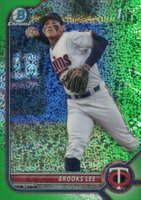 2022 Bowman Draft #BDC153 Brooks Lee Chrome-Green Sparkle Refractor Baseball Card