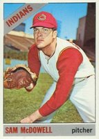 1966 Topps #470 Sam McDowell Baseball Card