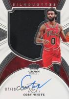 2021 Panini Crown Royale Silhouettes Autograph Relics #SLCBW Coby White Basketball Card