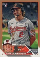 2023 Topps Update #US18 Gunnar Henderson Gold Baseball Card