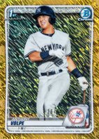 2020 Bowman Chrome Prospects #BCP139 Anthony Volpe Gold Shimmer Baseball Card