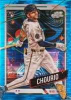 2024 Topps Chrome Cosmic #179 Jackson Chourio Blue Moon Refractor Baseball Card