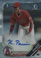 2019 Bowman Draft Chrome Draft Picks Autograph #CDAKP Kyren Paris Refractor Baseball Card