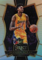 2016 Panini Select #101 Brandon Ingram Silver Prizm Basketball Card