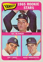1965 Topps #566 Yankees Rookies Short print Baseball Card
