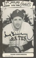1973 TCMA All-Time Greats Postcard # Hank Greenberg Baseball Card