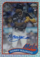 2024 Topps Silver Pack 1989 Chrome Promo #T89C3 Ronny Mauricio Autograph Baseball Card
