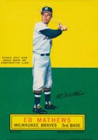 1964 Topps Stand-Up # Ed Mathews Short print Baseball Card