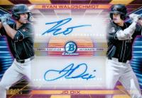 2024 Bowman Draft Prospect Dual Autographs #PDAWD JD DIX/Ryan Waldschmidt Gold Refractor Baseball Card