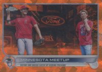 2022 Topps Chrome Sapphire Edition #122 Kenta Maeda/Shohei Ohtani Orange Baseball Card