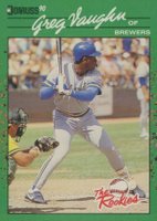 1990 Donruss Rookies #16 Greg Vaughn Baseball Card
