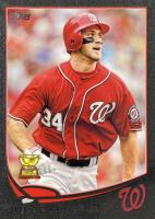 2013 Topps #1 Bryce Harper Looking Left-Black Baseball Card