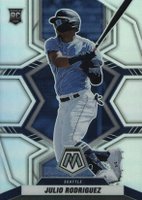 2022 Panini Mosaic #274 Julio Rodriguez Silver Prizm Baseball Card