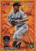 2023 Topps Chrome Radiating Rookies #RR26 Eury Perez Update Baseball Card
