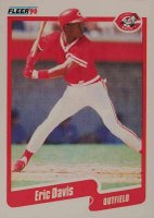 1990 Fleer #417 Eric Davis Baseball Card
