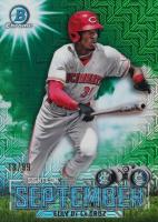 2023 Bowman Mega Box Chrome Sights on September #SOS7 Elly de La Cruz Green Refractor Baseball Card