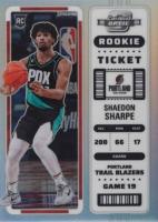2022 Panini Contenders Optic Rookie Ticket #17 Shaedon Sharpe Silver Basketball Card