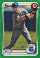 2020 Bowman Paper Prospects #BP25 Bobby Witt Jr. Green Baseball Card