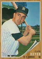 1962 Topps #490 Clete Boyer Baseball Card