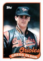 1989 Topps Traded #89T Gregg Olson Baseball Card
