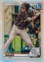 2020 Bowman Draft #BD189 C.J. Abrams Chrome-Refractor Baseball Card