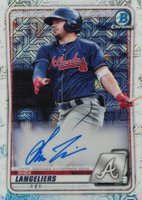 2020 Bowman Chrome Mega Box Autographs #BMASL Shea Langeliers Baseball Card