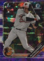 2019 Bowman Draft Chrome Sapphire Edition #BDC1 Adley Rutschman Purple Baseball Card
