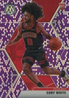 2019 Panini Mosaic #211 Coby White Purple Snakeskin Basketball Card
