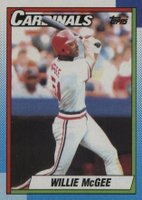 1990 Topps #285 Willie McGee Baseball Card