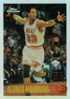 1996 Topps Chrome #113 Alonzo Mourning Refractor Basketball Card