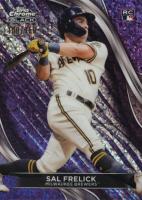 2024 Topps Chrome Black #10 Sal Frelick Purple Mini Diamond Baseball Card