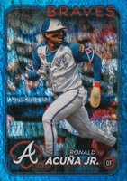 2024 Topps #1 Ronald Acuna Jr. Blue Holofoil Baseball Card