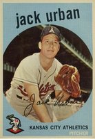 1959 Topps #18 Jack Urban Baseball Card