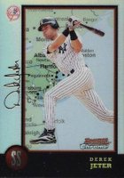 1998 Bowman Chrome International #224 Derek Jeter Refractor Baseball Card