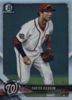 2018 Bowman Chrome Prospects #BCP192 Carter Kieboom Refractor Baseball Card