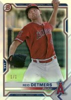 2021 Bowman Paper Prospects #BP26 Reid Detmers Platinum 1/1 Baseball Card