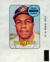 1969 Topps Decals # Frank Robinson Baseball Card