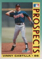 1992 Fleer #666 Vinny Castilla Baseball Card