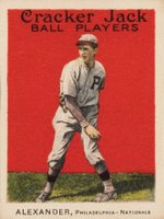 1915 Cracker Jack #37 Grover C. Alexander Baseball Card