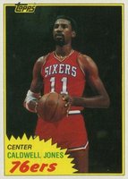 1981 Topps #91 Caldwell Jones East Basketball Card